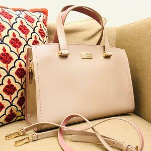 Kate Spade Beige Nude Satchel Top zipper